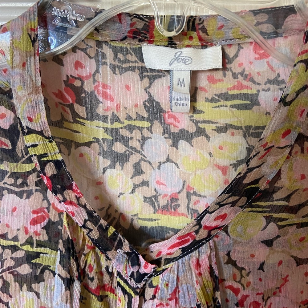Joie Silk Sheer Top M